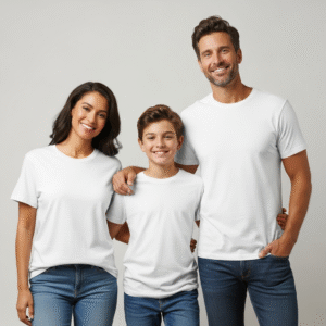 3 Piece Family Customized T-Shirts – Personalized Matching Outfits