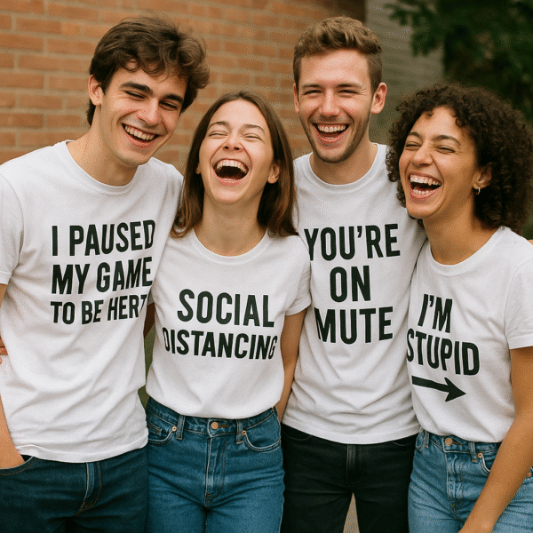 Set of 4 Customized Friends T-Shirts – Matching Quotes & Designs - Image 5