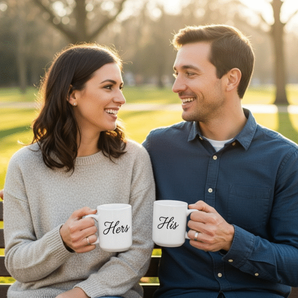 Couple Customized Mugs (Set of 2) – Personalized Matching Pair - Image 2